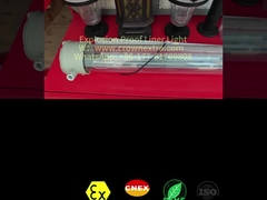 T8ライナー防錆ステンレス鋼GRP防爆蛍光灯シングルチューブ