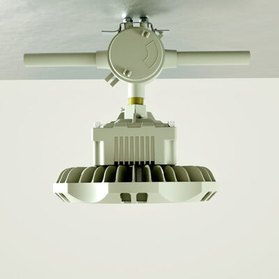 黄色の仕上げ 防爆LED高湾照明 鋳造型アルミニウムハウジング 化学工場のための色温3000〜6500K