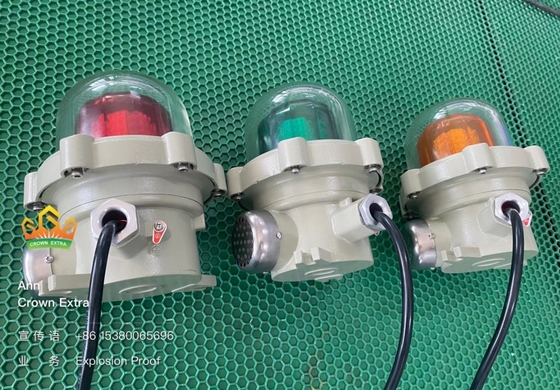 ATEX認証の爆発防犯警報灯 150分 閃き 周波数 電圧 220VAC 50HZ 24VDC