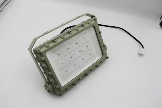 AC100-277V電圧50wとIP66保護レベル 石油ガスおよび産業用エリアのための防爆LED洪水灯