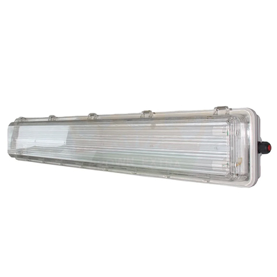 100lm/w 効率 2*36w ダブルチューブ 爆発防止 LED線形ライト 工業用