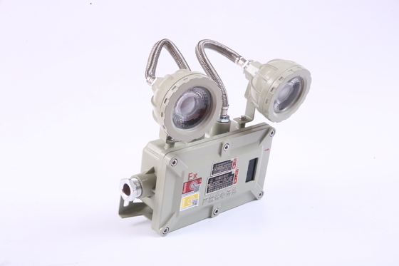 IP66 防水 防爆 LED 非常用灯 再充電可能な NiCd バッテリー ライト グレー ハウジング