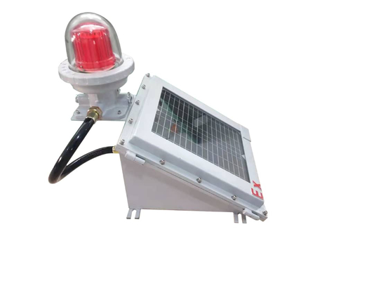 海上防爆防障害太陽光警報灯 IP66 Ex Mark 認証 II 2 G/2 D
