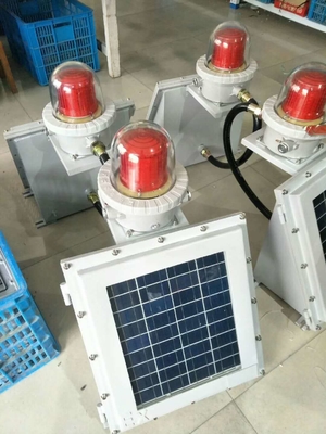 海上防爆防障害太陽光警報灯 IP66 Ex Mark 認証 II 2 G/2 D