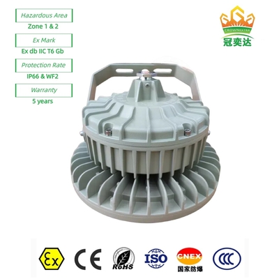 防火 防火 LED ベイライト 防塵/防水 危険ゾーン 1 175lm/watt の MEANWELL ドライバー