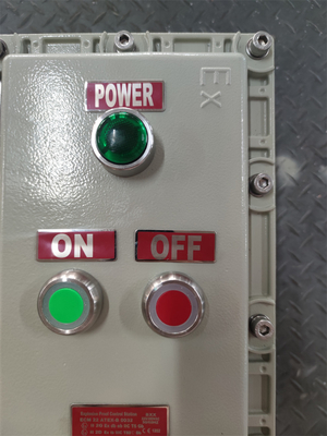 10A EXD 防爆制御ステーション ATEX 級 海洋用 アルミケーブル 入口 G3/4&quot; 220VAC 380VAC 危険区域1クラス1