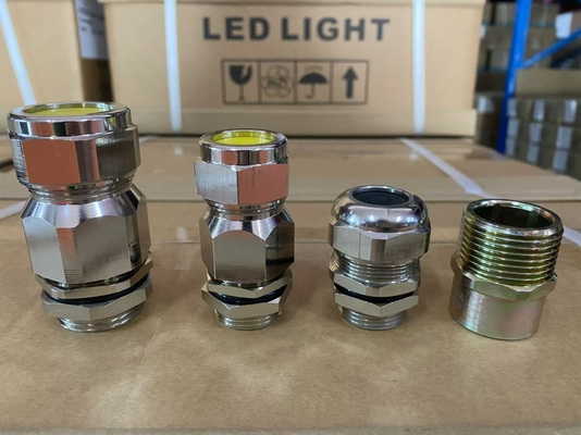 ATEX IECEx INMETRO を搭載した6~12mmのケーブルのためのブラス・エクス・プローフ・ケーブル・グランド