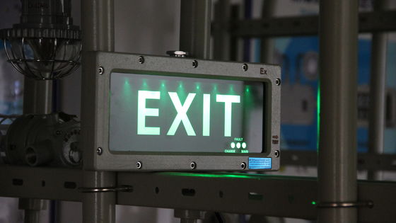 防水型アルミ合金 IP66 防爆 LED 緊急警告灯 CE ATEX 3W 防爆 LED 出口信号灯