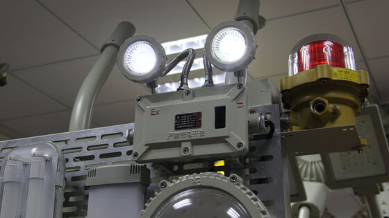 高品質LED照明 ATEX IP66 非常灯 充電式ダブルヘッドランプ 出口灯 危険区域1および2