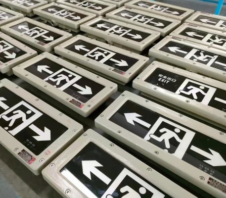 Ra≥70 5000K IP66 防爆緊急ランプ 組み込み安全出口指示灯 防火緊急出口信号灯