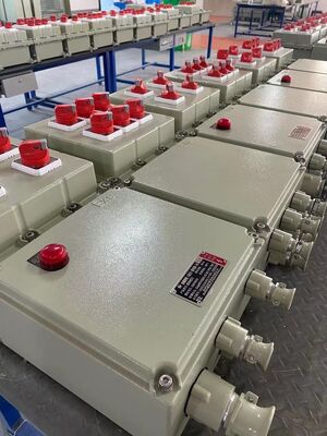 危険な産業環境での保護を提供する、耐爆壁取り付け型端子箱 IP66 防水電気エンクロージャ